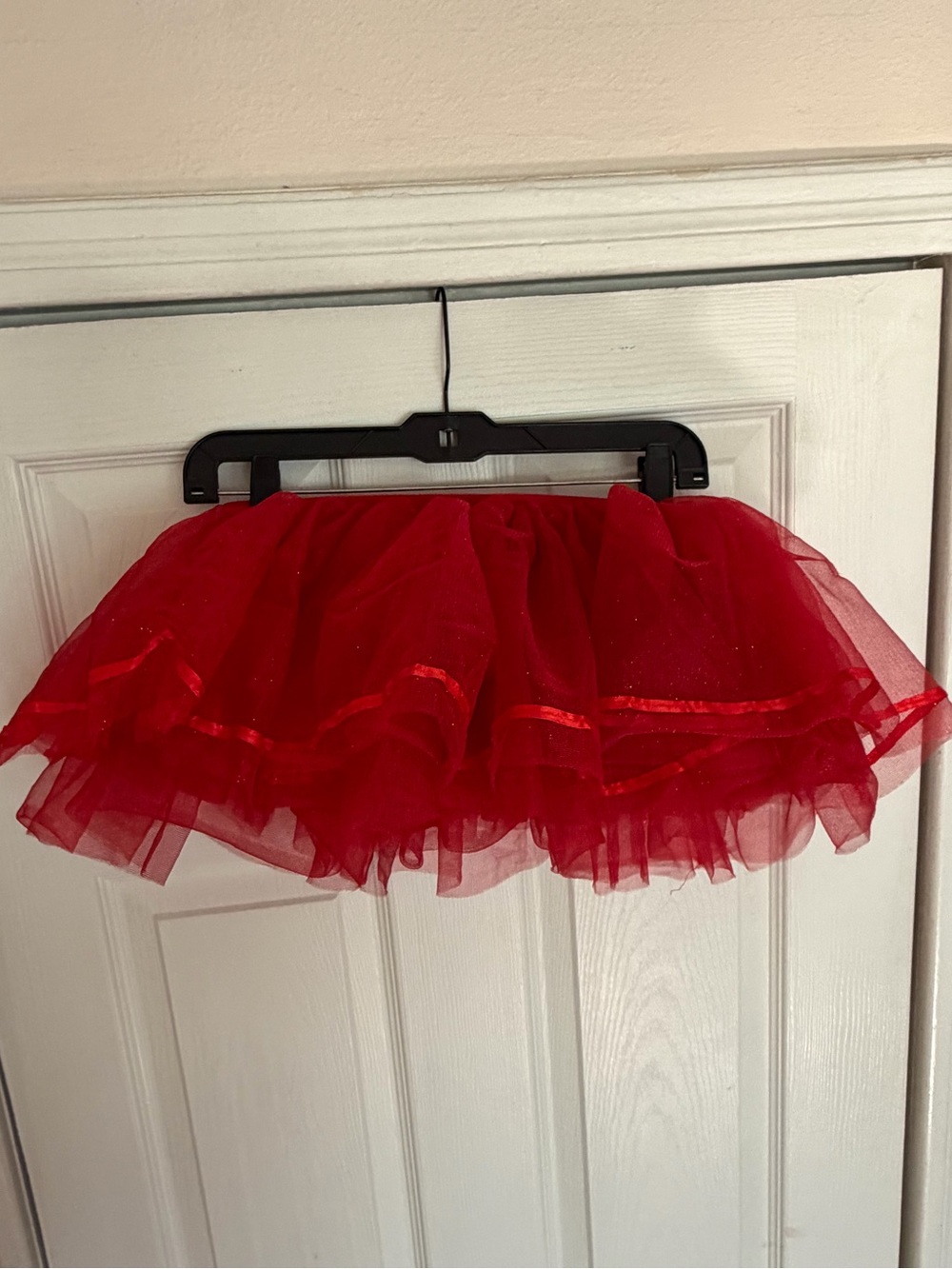 Costumes USA Red Tulle Tutu Skirt Adult One Size Costume Crinoline Ballet